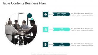 Table Contents Business Plan In Powerpoint And Google Slides Cpb