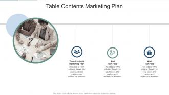 Table Contents Marketing Plan In Powerpoint And Google Slides Cpb
