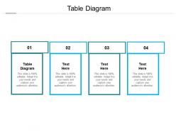 Table diagram ppt powerpoint presentation slides display cpb