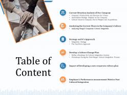 Table of content analyzing m2057 ppt powerpoint presentation infographics infographics