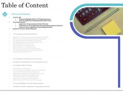 Table of content api implementation testing ppt templates