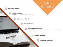 Table of content l1590 ppt powerpoint presentation ideas slide download