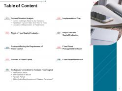 Table of content l1976 ppt powerpoint presentation infographics background image