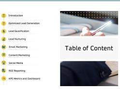 Table Of Content Lead Nurturing Ppt Powerpoint Presentation Slides Guide
