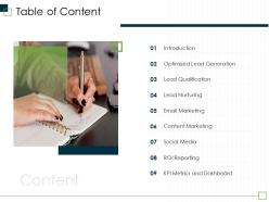 Table of content m2993 ppt powerpoint presentation professional elements