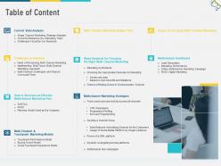 Table of content multi channel marketing ppt professional