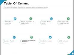 Table of content ppt powerpoint presentation file slide