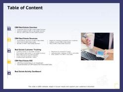 Table of content tracking l1803 ppt powerpoint presentation pictures tips