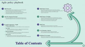 Table Of Contents Agile Policy Playbook