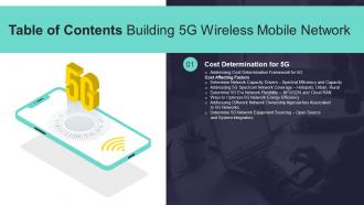 Table Of Contents Building 5G Wireless Ppt Slides