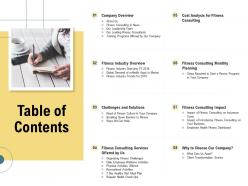Table of contents challenges and solutions n350 ppt powerpoint presentation infographic outline