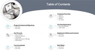 Table of contents digital media post ppt styles shapes