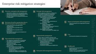 Table Of Contents Enterprise Risk Mitigation Strategies Ppt Show Design Inspiration