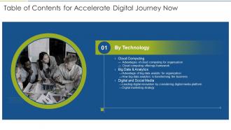 Table Of Contents For Accelerate Digital Journey Now Cloud