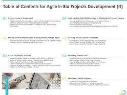 Table of contents for agile in bid projects development it