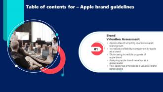 Table Of Contents For Apple Brand Guidelines Branding SS V