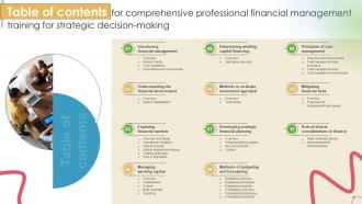 Table Of Contents For Comprehensive Professional Financial Management Training PPT Presentation DTE SS