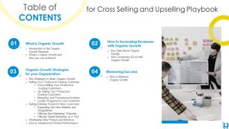 Table Of Contents For Cross Selling And Upselling Playbook