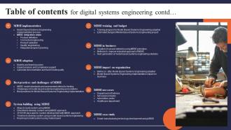 Table Of Contents For Digital Systems Engineering Image Best
