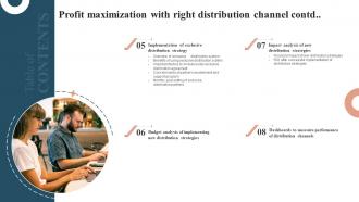 Table Of Contents For Profit Maximization With Right Distribution Channel