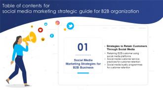 Table Of Contents For Social Media Marketing Strategic