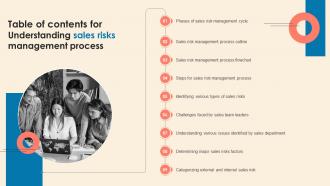 Table Of Contents For Understanding Sales Risks Management Process