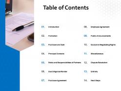 Table of contents formation l653 ppt powerpoint presentation layouts grid