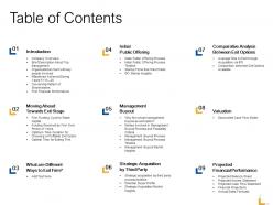 Table Of Contents Introduction Ppt Powerpoint Presentation Show Background Images