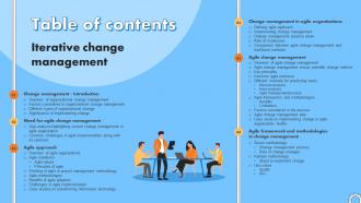 Table Of Contents Iterative Change Management Ppt Powerpoint Icons CM SS V