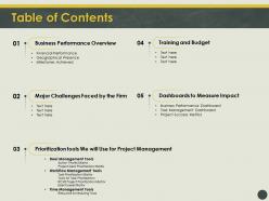 Table of contents l184 ppt powerpoint presentation layouts graphic tips