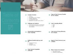 Table of contents m2832 ppt powerpoint presentation slides graphic images