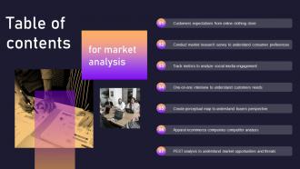 Table Of Contents Market Analysis Ppt Slides Professional