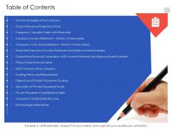 Table of contents n553 powerpoint presentation aids
