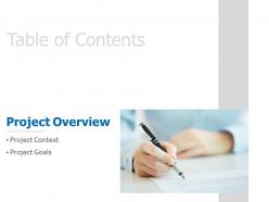Table of contents planning management c450 ppt powerpoint presentation pictures files