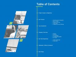 Table of contents ppt powerpoint presentation gallery infographic template