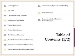 Table Of Contents Product Classification N232 Ppt Powerpoint Presentation Designs Download