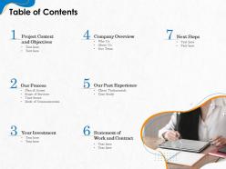 Table of contents r252 ppt powerpoint presentation file design inspiration