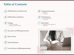 Table of contents road ahead ppt powerpoint presentation icon model