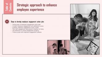 Table Of Contents Strategic Approach To Enhance Employee Experience