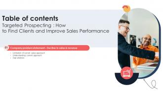 Table Of Contents Targeted Prospecting How To Find Clients And Improve Sales Performance