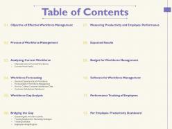 Table of contents tracking m1752 ppt powerpoint presentation show designs download