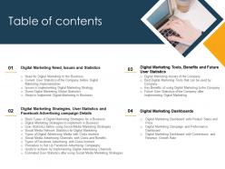 Table of contents web marketing tools increase website traffic and revenue