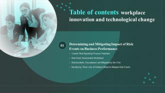 Table Of Contents Workplace Innovation And Technological Change