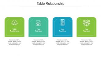 Table relationship ppt powerpoint presentation styles model cpb