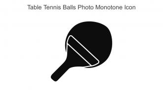 Table Tennis Balls Photo Monotone Icon In Powerpoint Pptx Png And Editable Eps Format