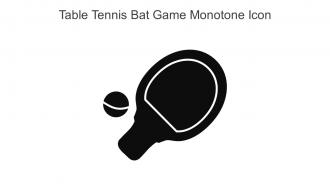 Table Tennis Bat Game Monotone Icon In Powerpoint Pptx Png And Editable Eps Format
