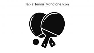 Table Tennis Monotone Icon In Powerpoint Pptx Png And Editable Eps Format