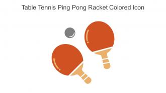 Table Tennis Ping Pong Racket Colored Icon In Powerpoint Pptx Png And Editable Eps Format