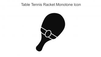 Table Tennis Racket Monotone Icon In Powerpoint Pptx Png And Editable Eps Format
