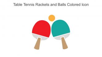 Table Tennis Rackets And Balls Colored Icon In Powerpoint Pptx Png And Editable Eps Format